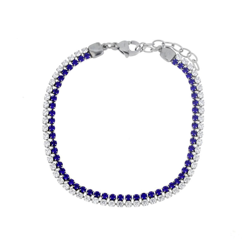 BRACCIALE TENNIS CM 16+3 IN ACCIAIO