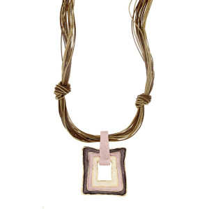 COLLANA ARMONIA CM 47+5 IN OTTONE MM 60